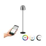 Eglo Vloerlamp Alfero-Z Staal Zwart 15.5W 2000lm - 827-865 Afstembaar Wit + RGB | IP20 - Zigbee Dimbaar