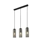 Nordlux Miella 3-Rail Pendelarmatuur Glas Smoke | Geschikt voor 3x E27