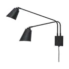 It's about RoMi Wandlamp Bremen Ijzer Zwart | Geschikt voor 2x E27 