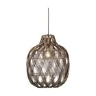 Good&Mojo Hanglamp Mendoza Bamboe Burgundy L | Geschikt voor 1x E27 