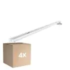 Voordeelpak 4x Noxion Montagebalk Click V2 LED T8 | Geschikt voor 2x 150cm LED Buis