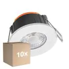 Voordeelpak 10x Ledvance LED Spot Combo Fix Aluminium Wit 6W 600lm 60D - 827-830-840 CCT | 82mm - Zaagmaat 68mm - IP65