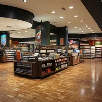 led downlights in supermarket